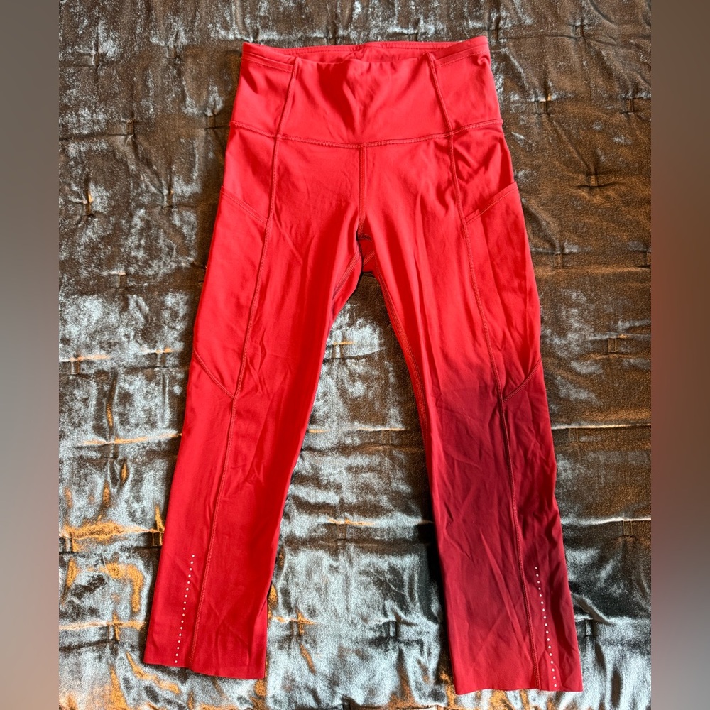 Lululemon Athletica Red Leggings